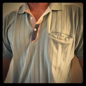‘70s vintage men’s Alexxua polo shirt.